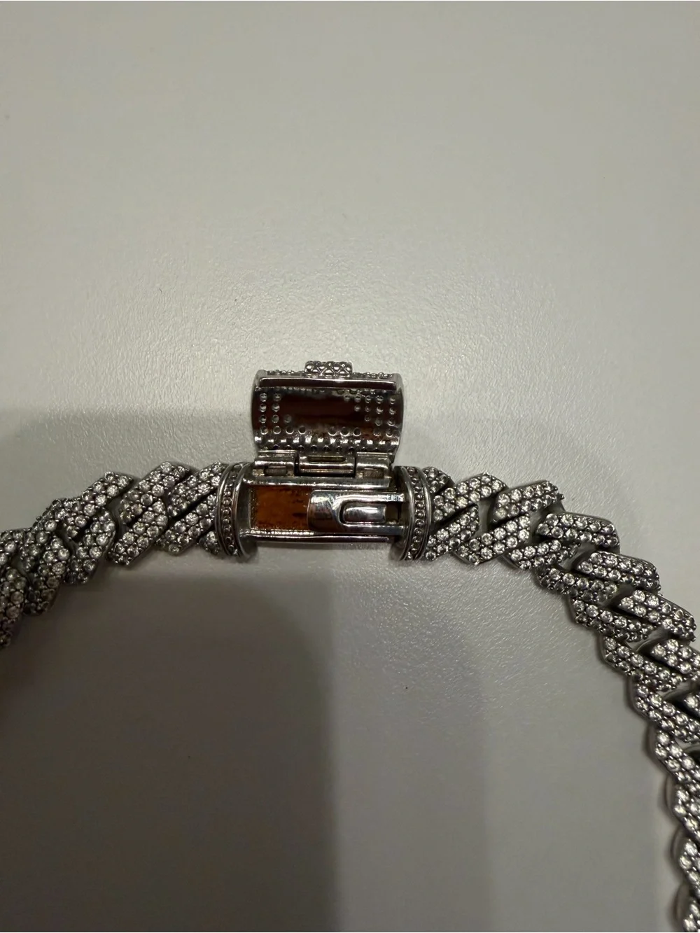 GLD Diamond Cuban Chain in White Gold - 8.5mm